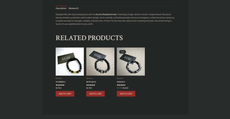 product page related